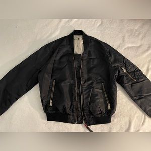 Zara women’s black bomber jacket size small